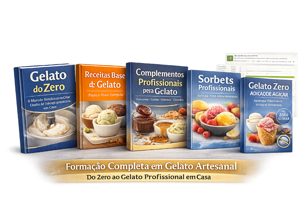Formação Completa em Gelato Artesanal: Todos os Livros e Planilha